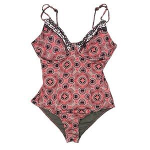 Jets Australia by Jessika Allen One Piece Swimsuit US 8 Boho Geometric Print